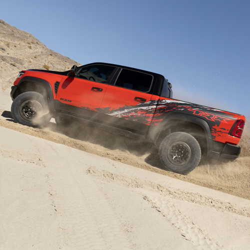 2027 RAM 1500 SRT TRX Bloodshot Night Edition Side View
