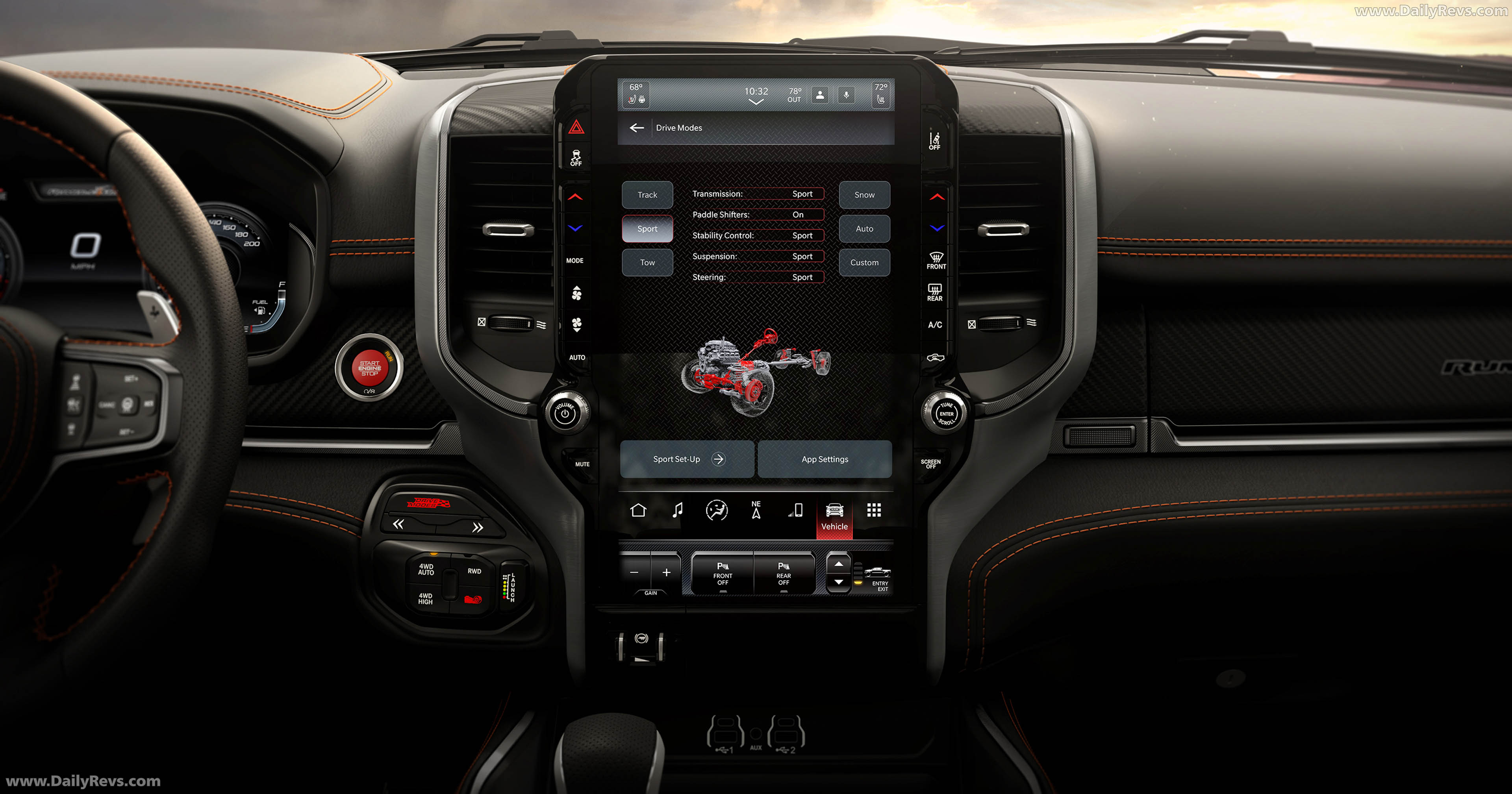 2027 RAM 1500 Rumble Bee SRT Interior