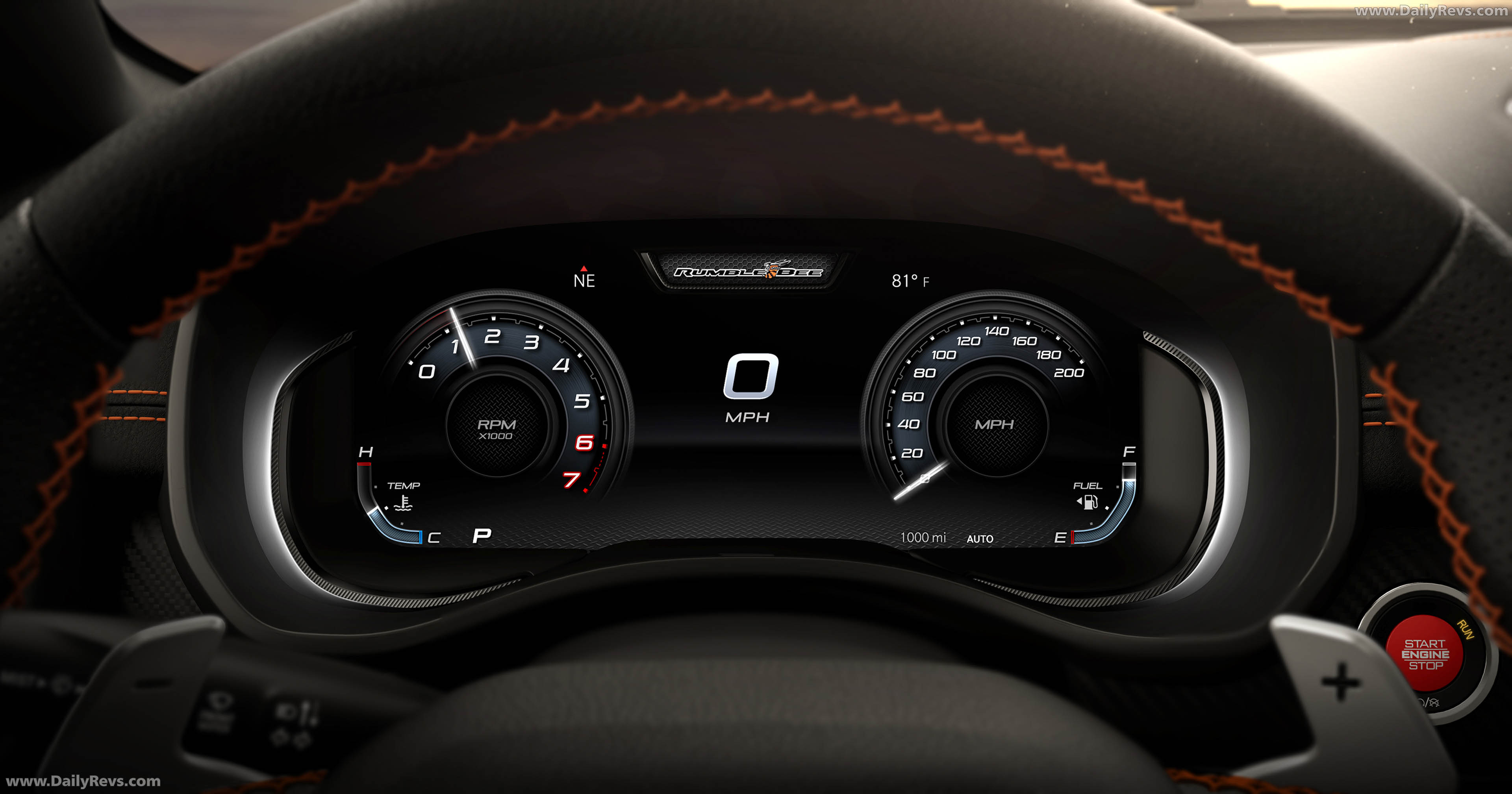 2027 RAM 1500 Rumble Bee SRT Interior