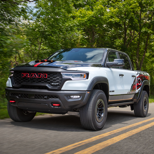2026 RAM 1500 TRX SRT Bloodshot Night Bright White Front View