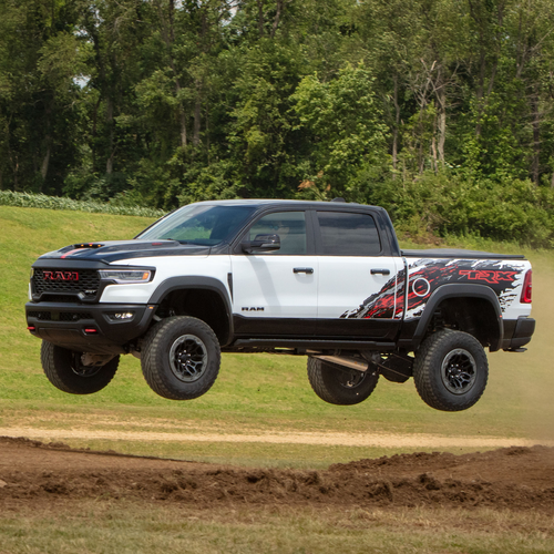 2026 RAM 1500 TRX SRT Bloodshot Night Bright White Side View