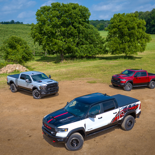 2026 RAM 1500 TRX SRT Bloodshot Night Bright White Top View