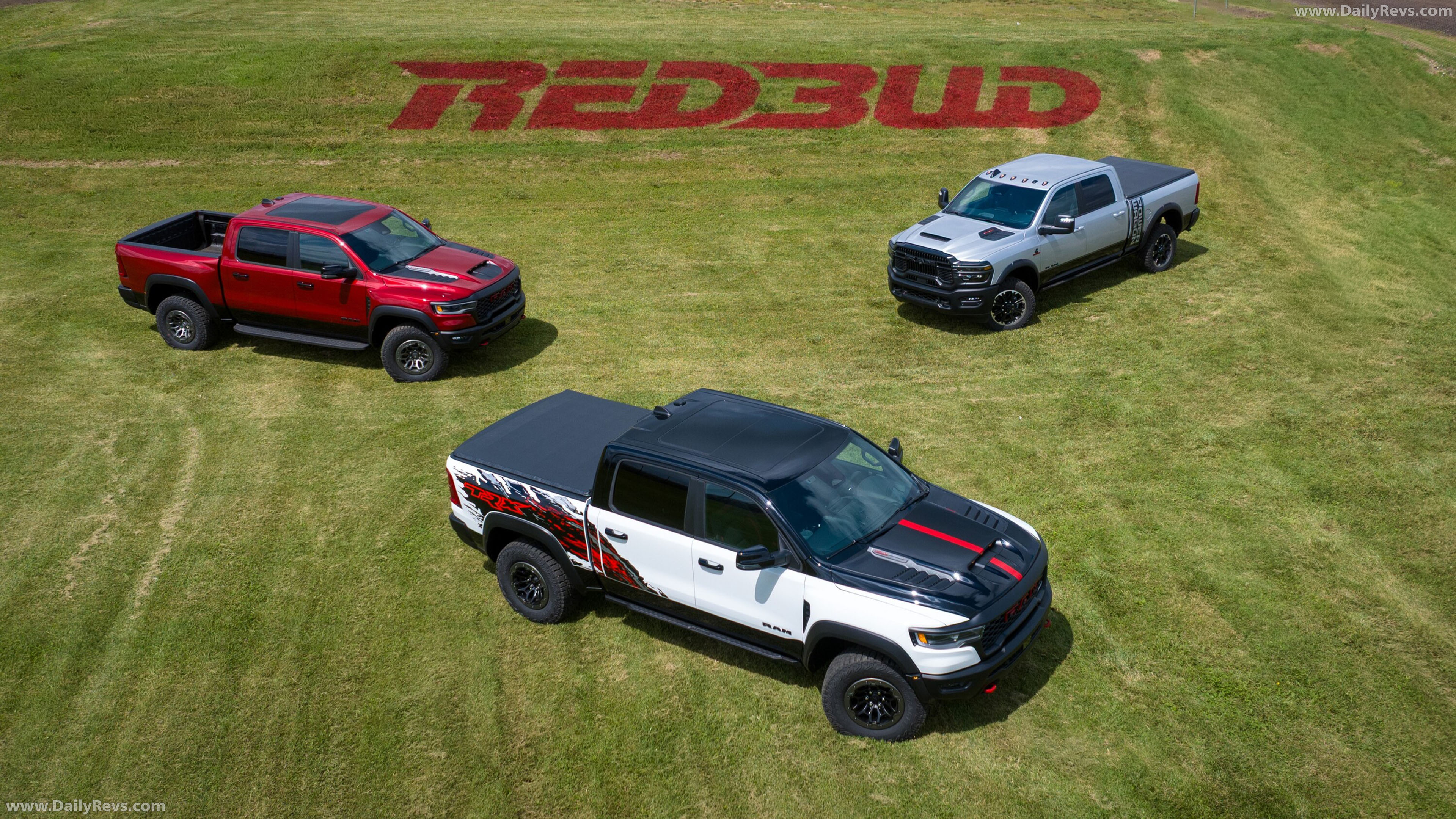 2026 RAM 1500 TRX SRT Bloodshot Night Bright White Top View