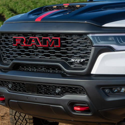 2026 RAM 1500 TRX SRT Bloodshot Night Bright White Exterior