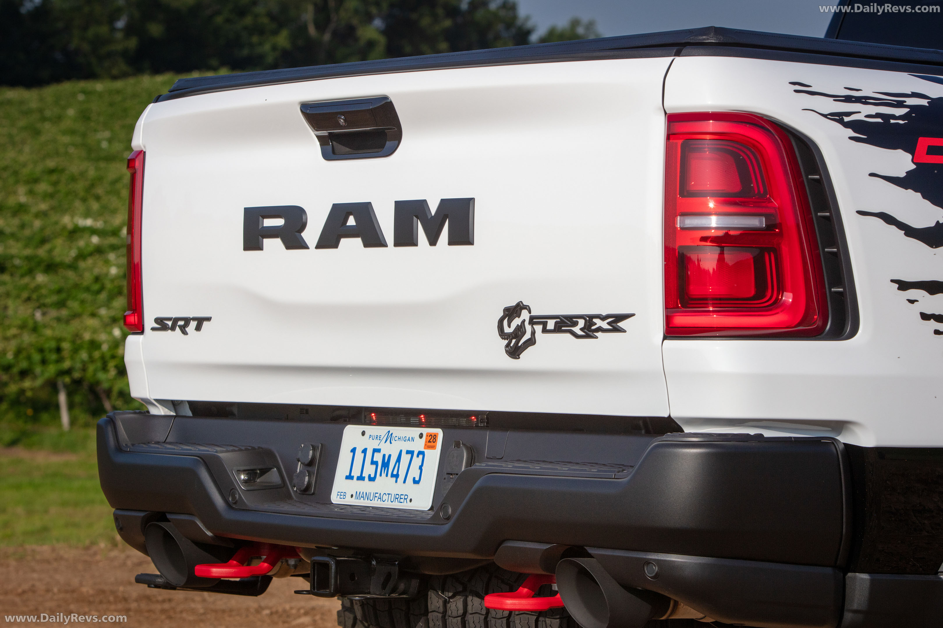 2026 RAM 1500 TRX SRT Bloodshot Night Bright White Exterior