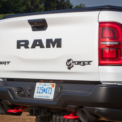 2026 RAM 1500 TRX SRT Bloodshot Night Bright White Exterior