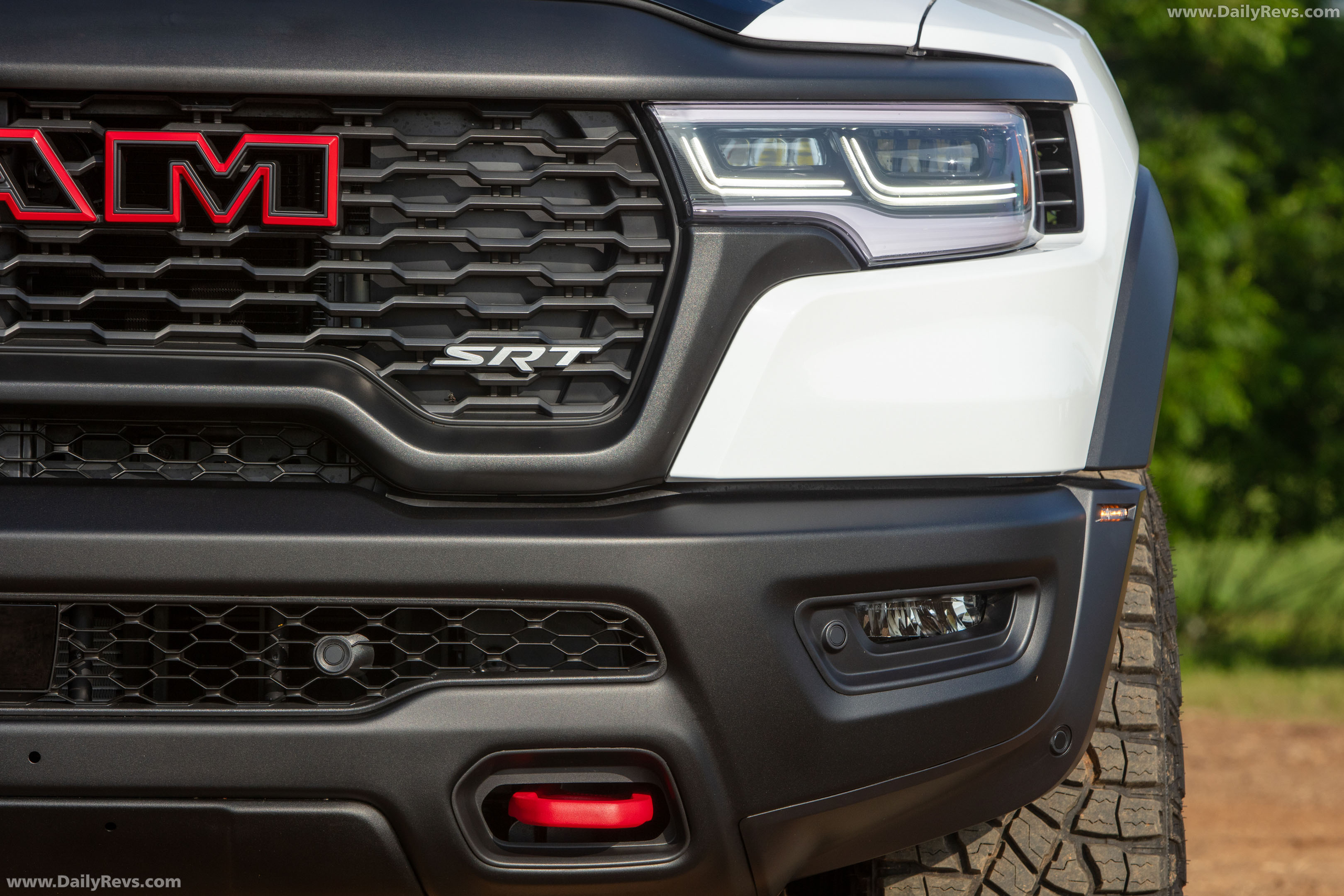 2026 RAM 1500 TRX SRT Bloodshot Night Bright White Exterior
