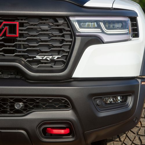 2026 RAM 1500 TRX SRT Bloodshot Night Bright White Exterior