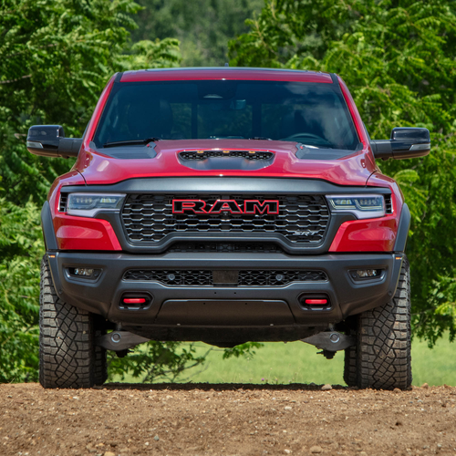 2027 RAM 1500 TRX SRT Molten Red Front View