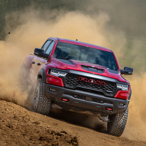 2027 RAM 1500 TRX SRT Molten Red Front View