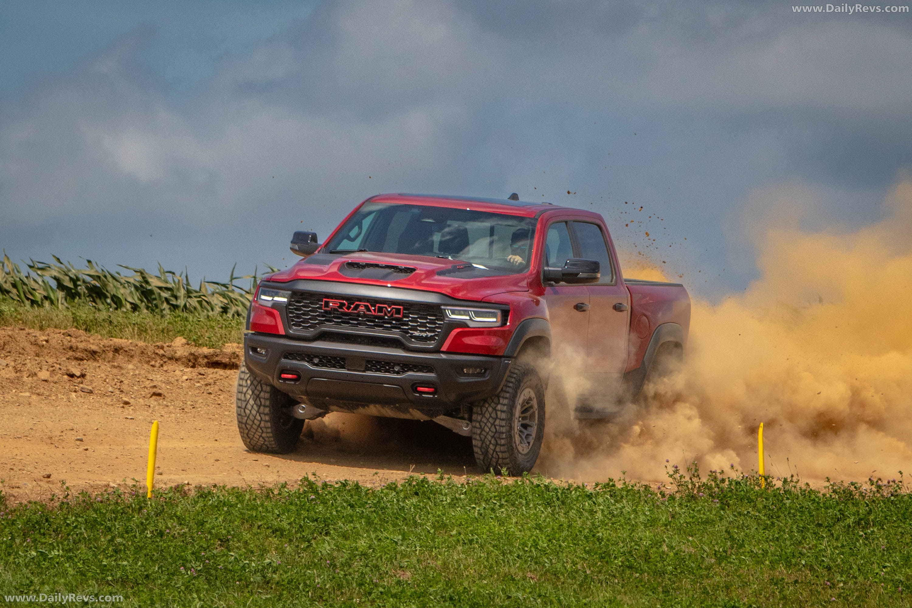 2027 RAM 1500 TRX SRT Molten Red Front View