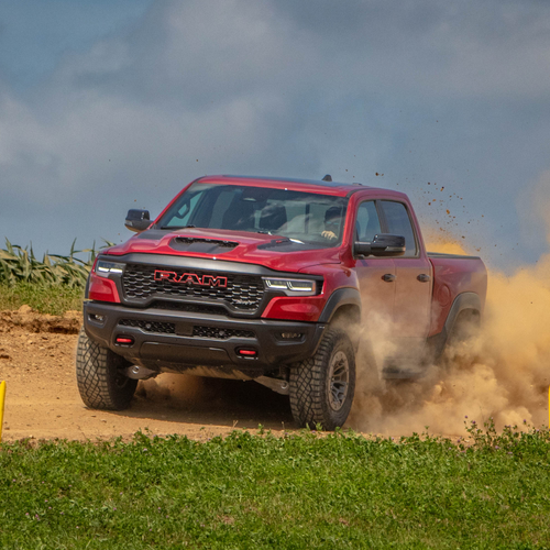 2027 RAM 1500 TRX SRT Molten Red Front View