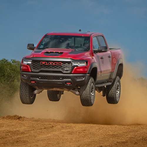 2027 RAM 1500 TRX SRT Molten Red Front View