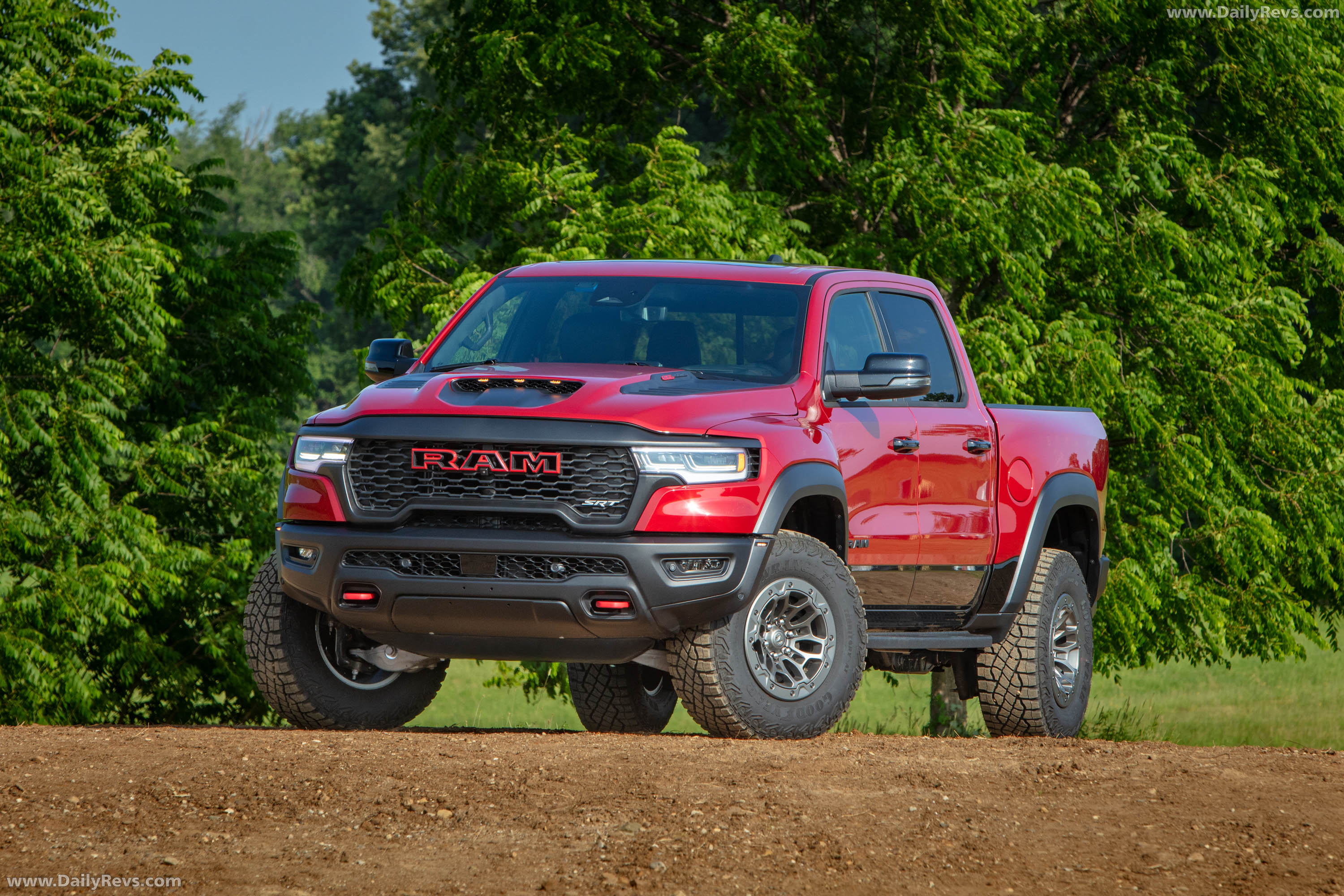 2027 RAM 1500 TRX SRT Molten Red Front View