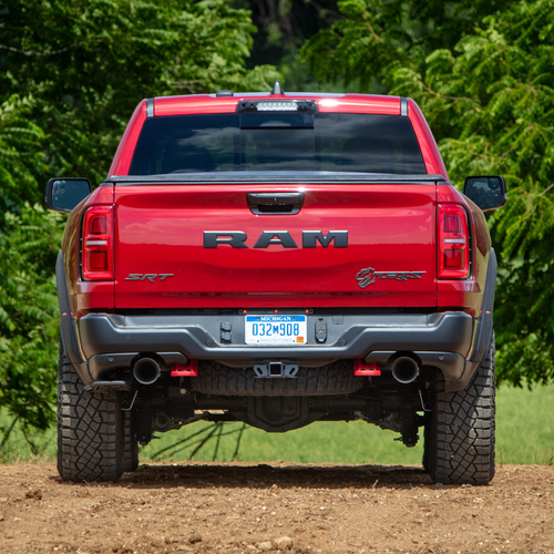 2027 RAM 1500 TRX SRT Molten Red Rear View