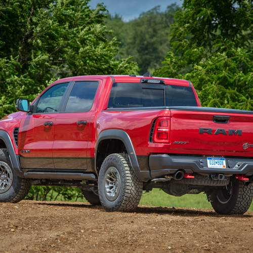2027 RAM 1500 TRX SRT Molten Red Rear View