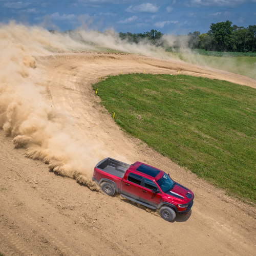 2027 RAM 1500 TRX SRT Molten Red Top View