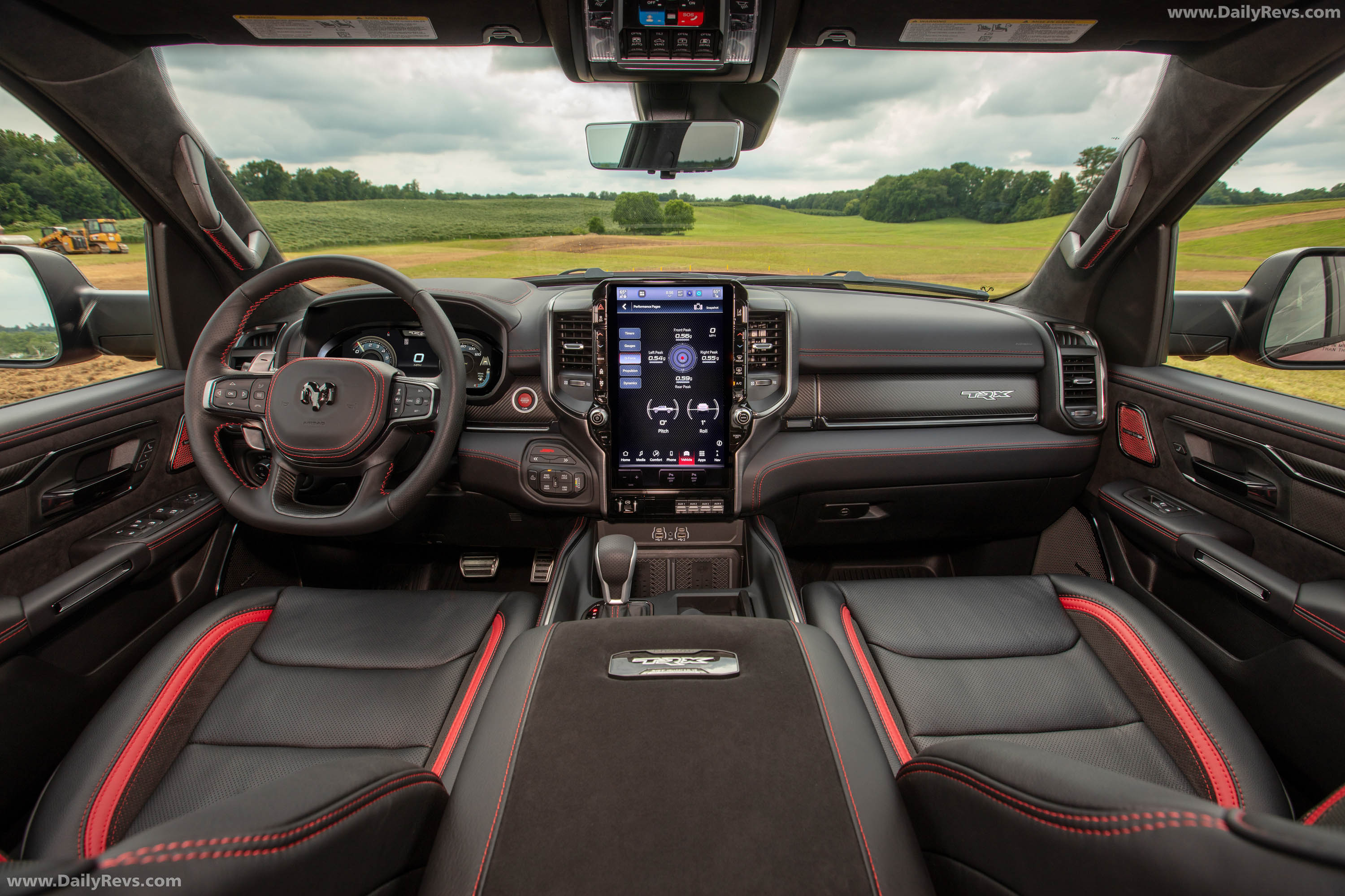 2027 RAM 1500 TRX SRT Molten Red Interior