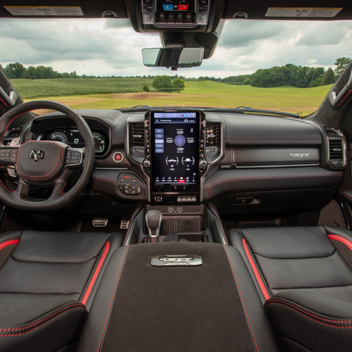 2027 RAM 1500 TRX SRT Molten Red Interior