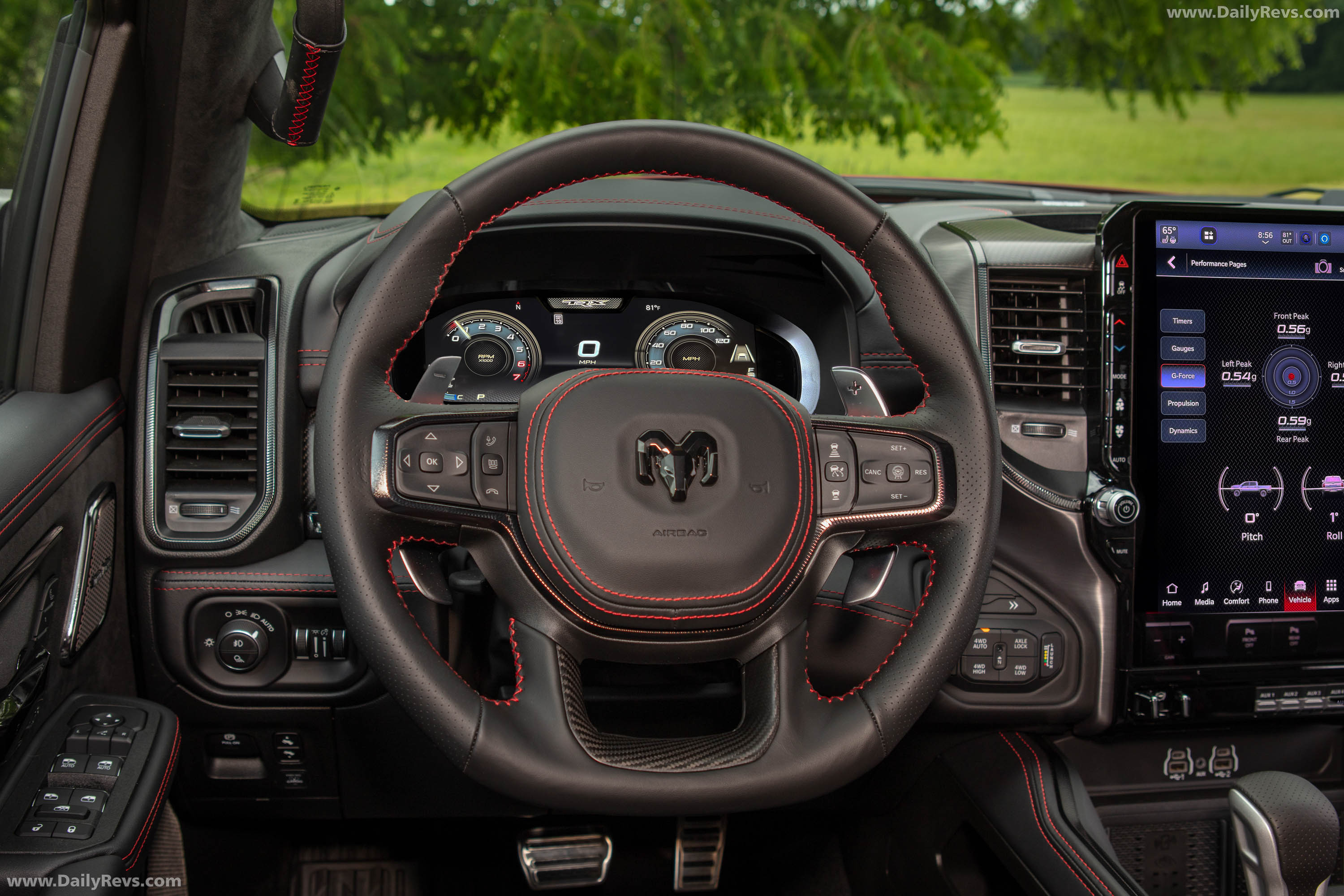 2027 RAM 1500 TRX SRT Molten Red Interior