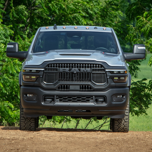 2027 RAM Power Wagon Cummins Turbo Diesel Silver Zynith Front View