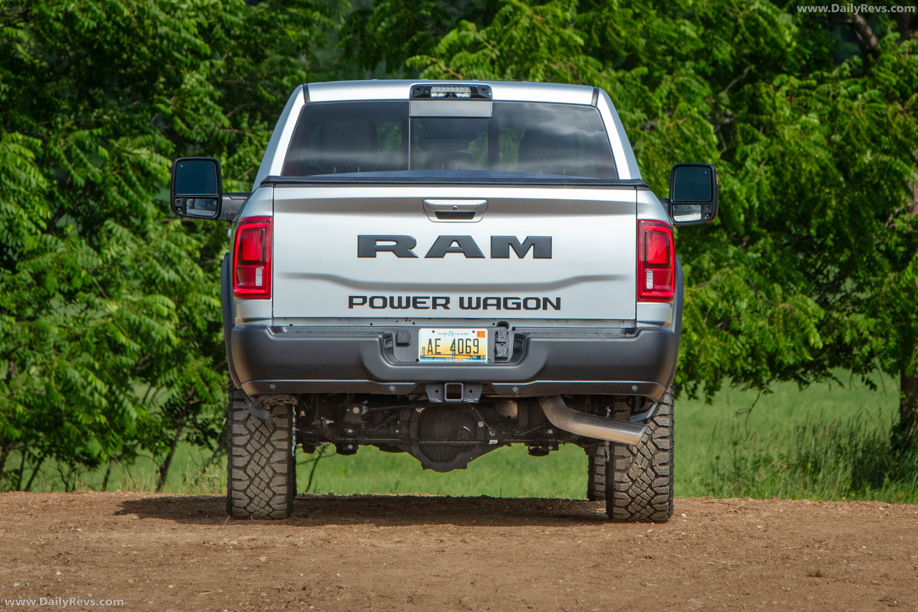 2027 RAM Power Wagon Cummins Turbo Diesel Silver Zynith Rear View