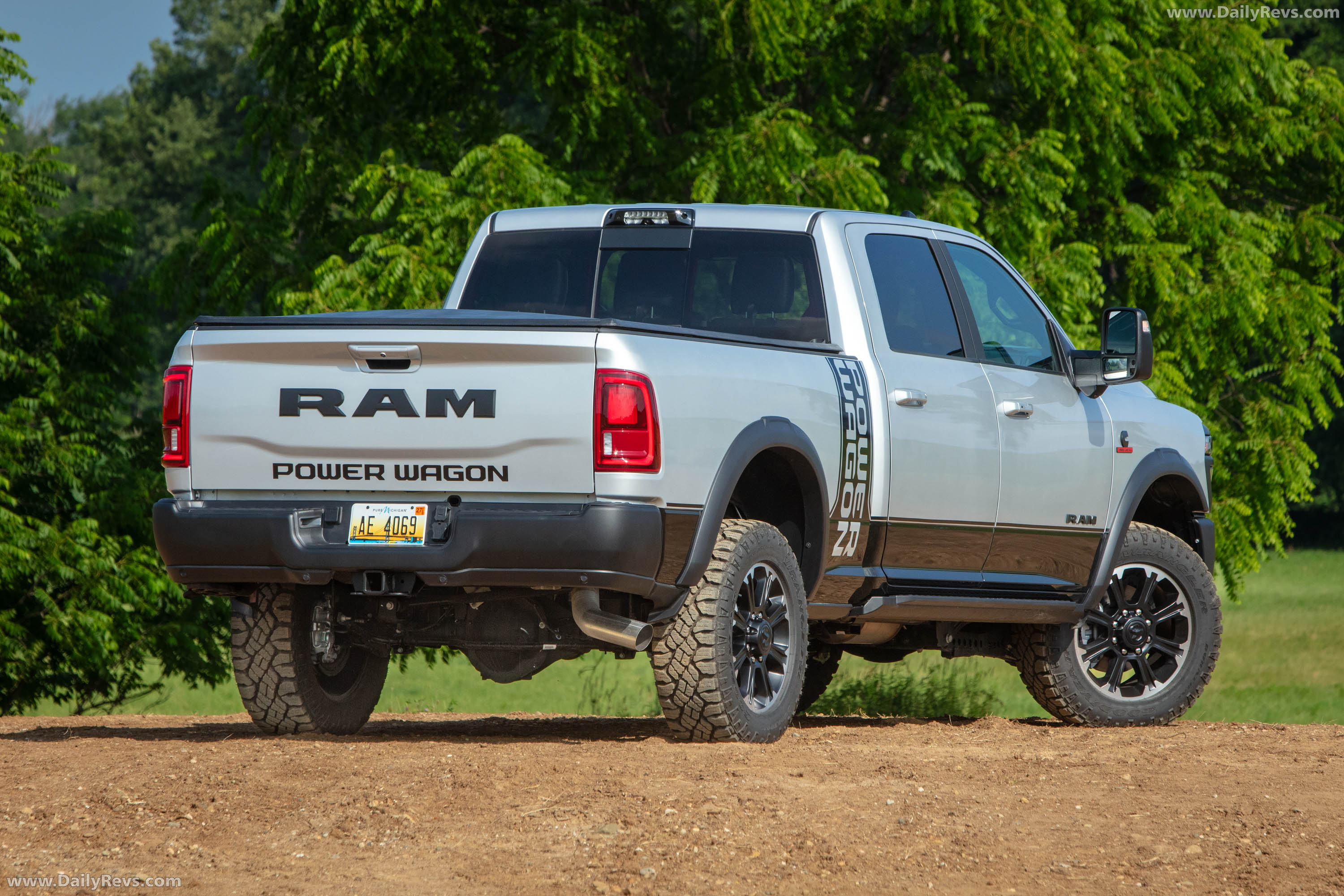 2027 RAM Power Wagon Cummins Turbo Diesel Silver Zynith Rear View