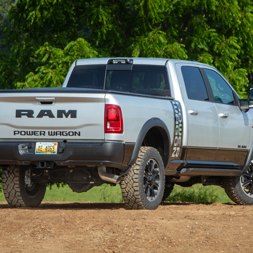 2027 RAM Power Wagon Cummins Turbo Diesel Silver Zynith Rear View
