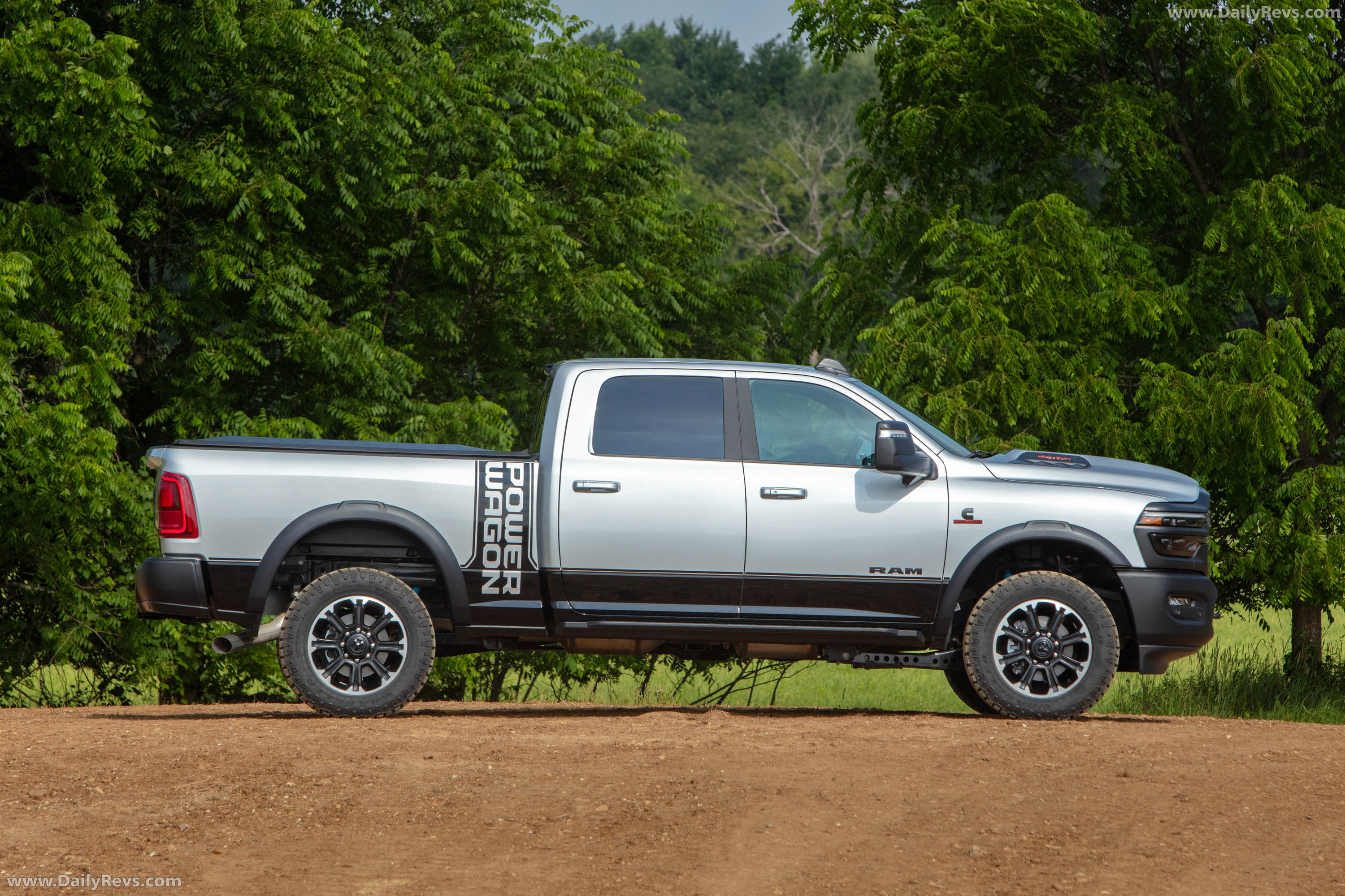 2027 RAM Power Wagon Cummins Turbo Diesel Silver Zynith Side View