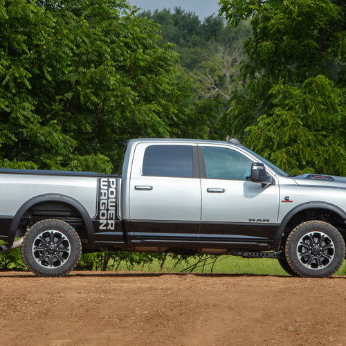 2027 RAM Power Wagon Cummins Turbo Diesel Silver Zynith Side View