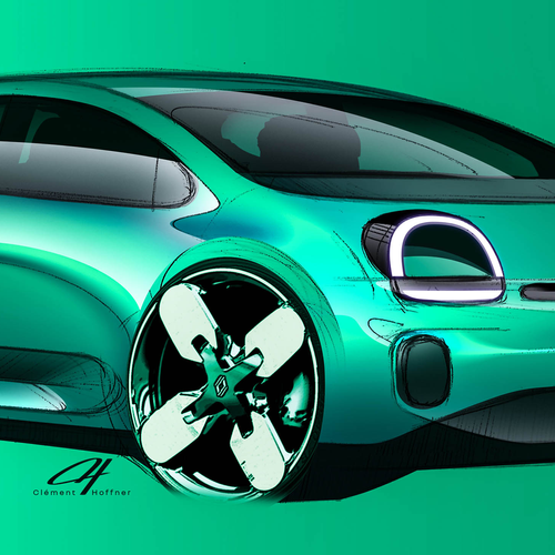 2027 Renault Twingo E-Tech Sketches