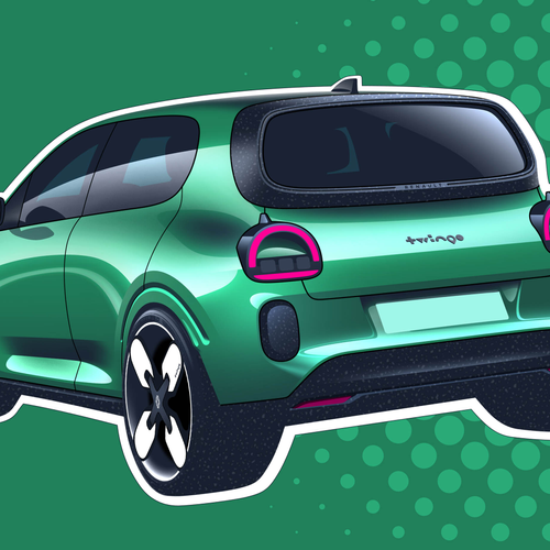 2027 Renault Twingo E-Tech Sketches