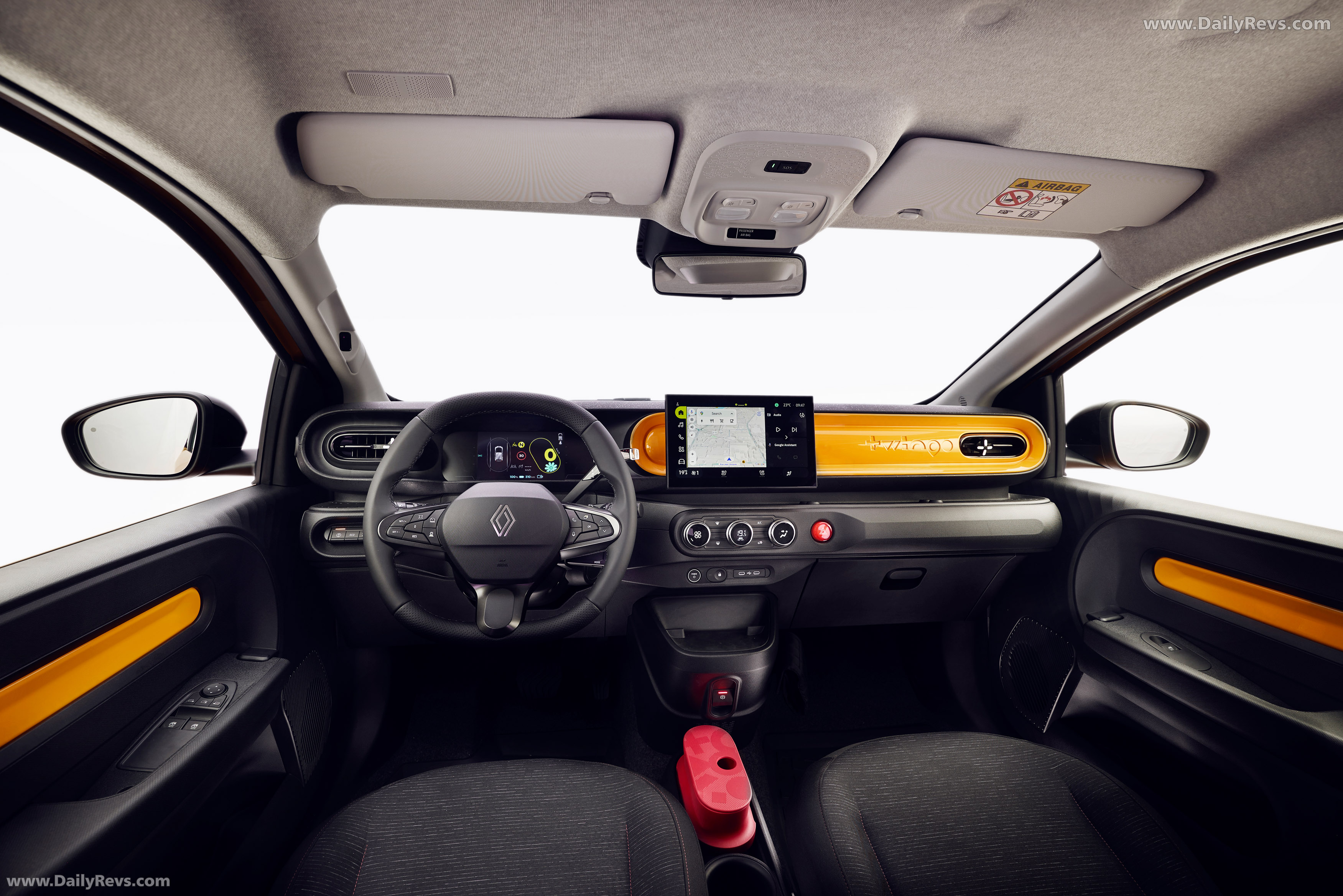 2027 Renault Twingo E-Tech Mango Yellow Interior