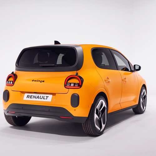 2027 Renault Twingo E-Tech Mango Yellow Rear View