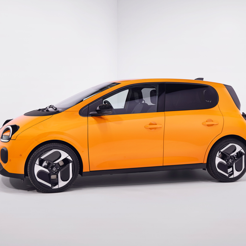 2027 Renault Twingo E-Tech Mango Yellow Side View