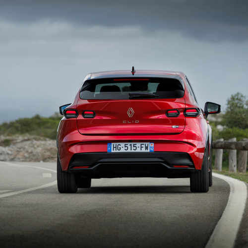 2026 Renault Clio E-Tech Techno Absolute Red Rear View