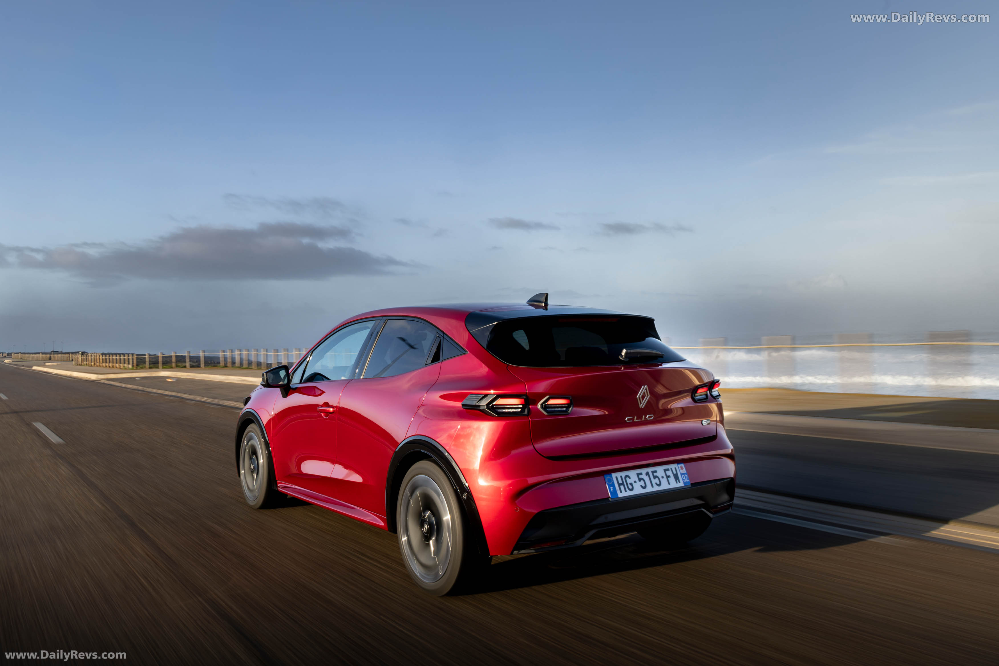 2026 Renault Clio E-Tech Techno Absolute Red Rear View