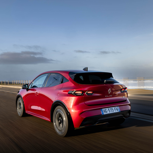 2026 Renault Clio E-Tech Techno Absolute Red Rear View