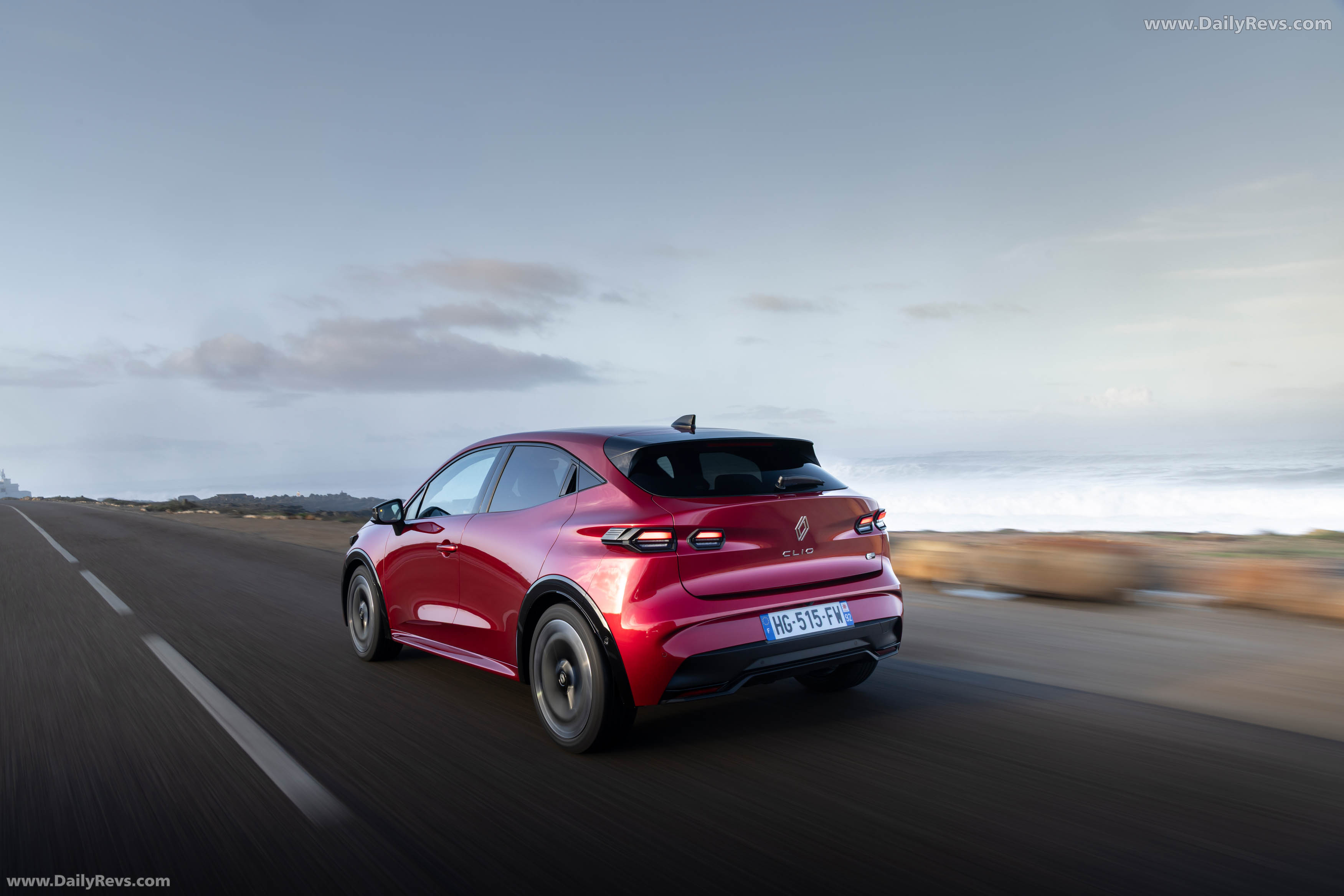2026 Renault Clio E-Tech Techno Absolute Red Rear View