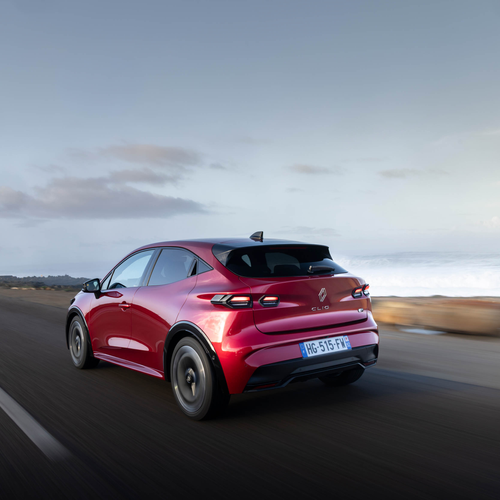 2026 Renault Clio E-Tech Techno Absolute Red Rear View
