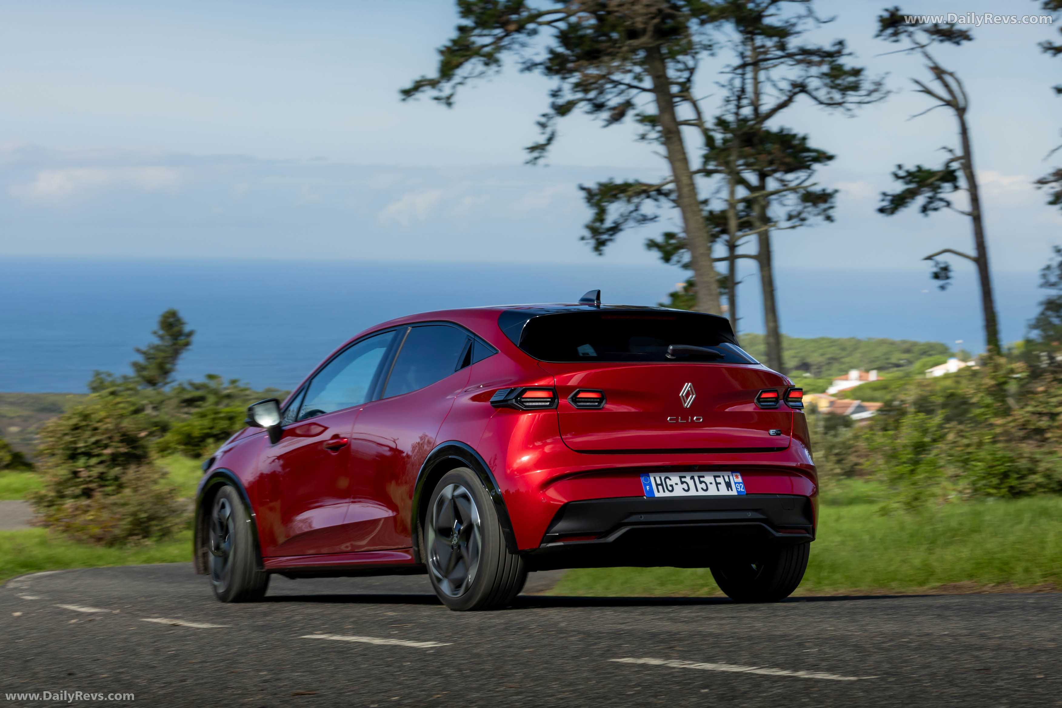 2026 Renault Clio E-Tech Techno Absolute Red Rear View