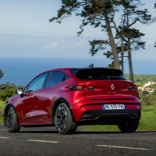 2026 Renault Clio E-Tech Techno Absolute Red Rear View
