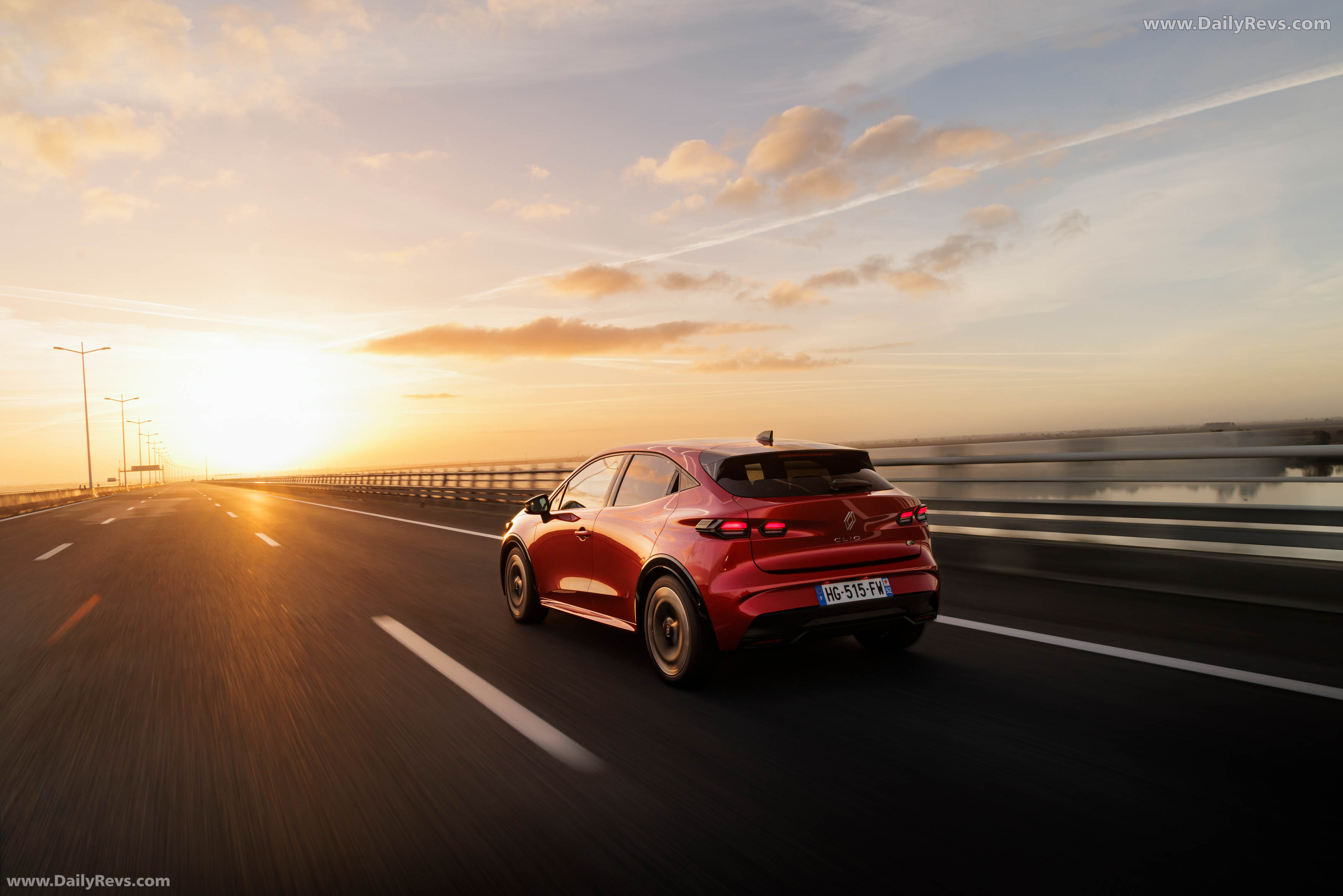 2026 Renault Clio E-Tech Techno Absolute Red Rear View