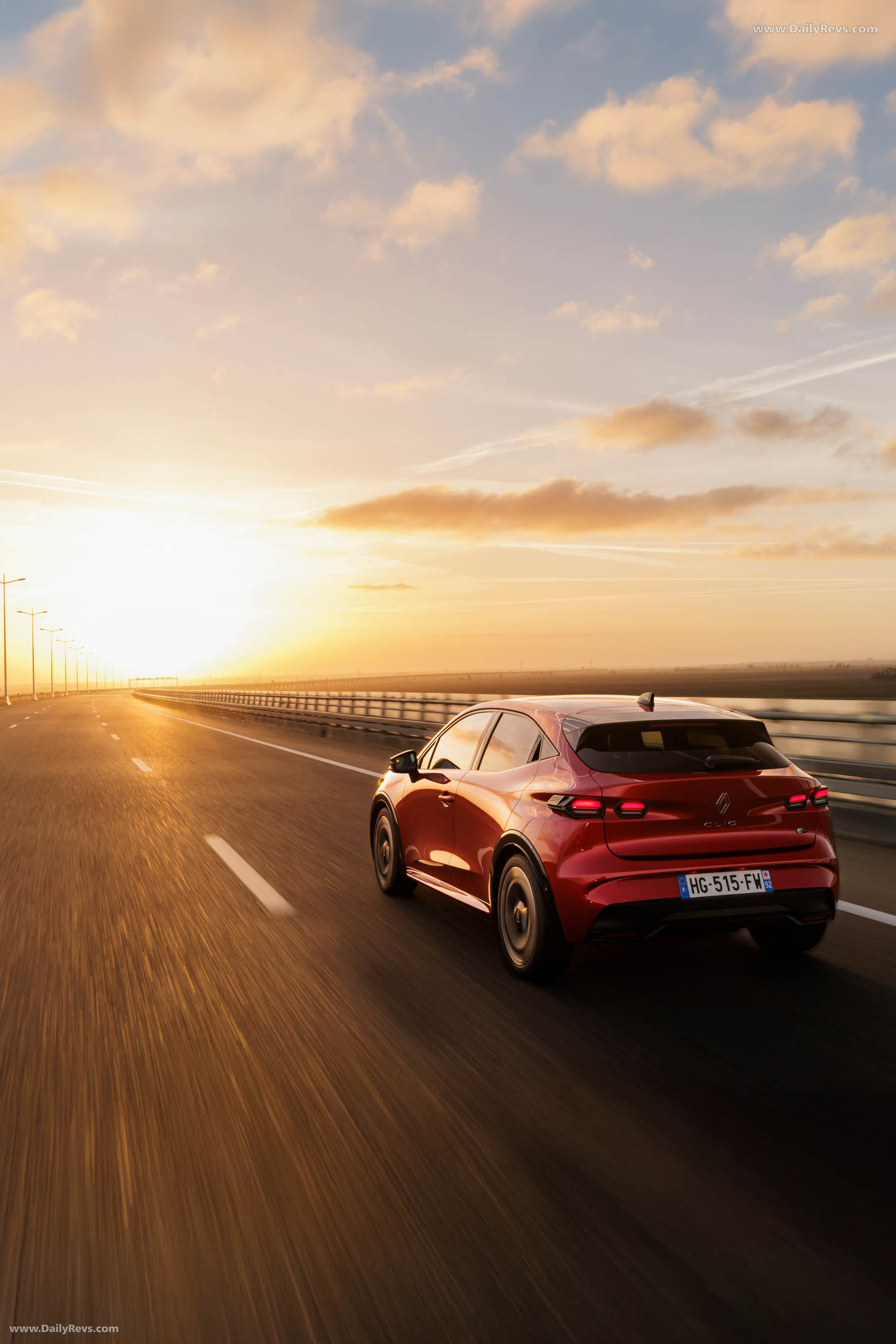 2026 Renault Clio E-Tech Techno Absolute Red Rear View