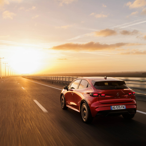2026 Renault Clio E-Tech Techno Absolute Red Rear View