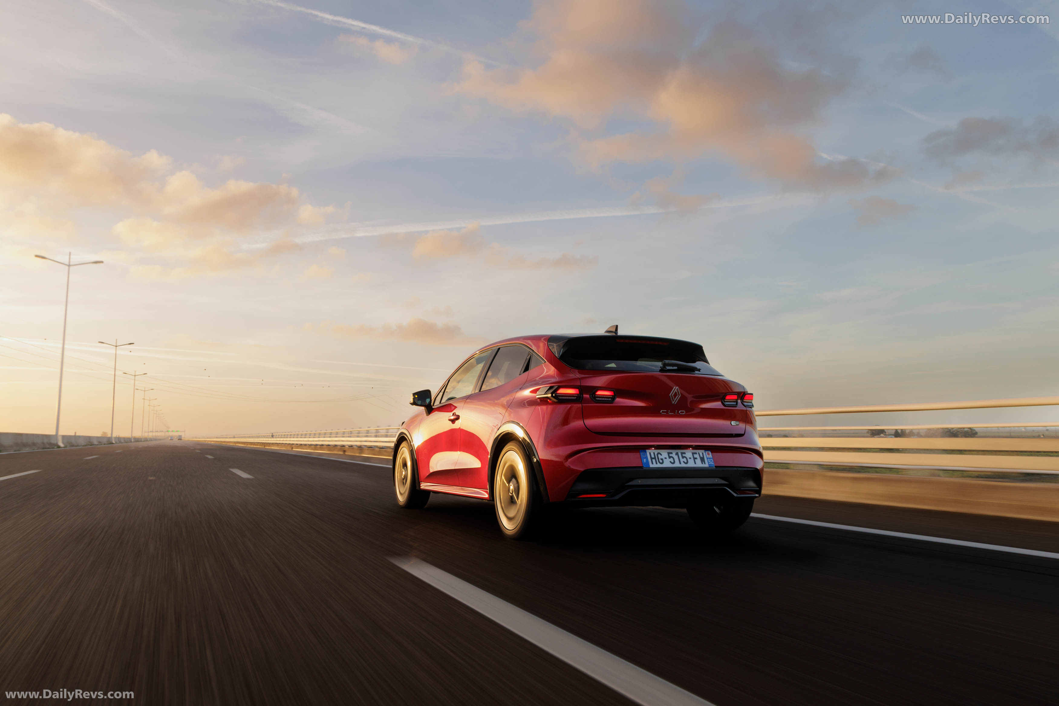2026 Renault Clio E-Tech Techno Absolute Red Rear View