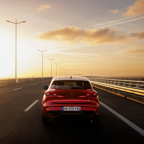 2026 Renault Clio E-Tech Techno Absolute Red Rear View