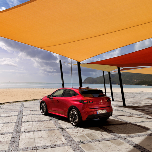 2026 Renault Clio E-Tech Techno Absolute Red Rear View