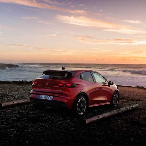 2026 Renault Clio E-Tech Techno Absolute Red Rear View
