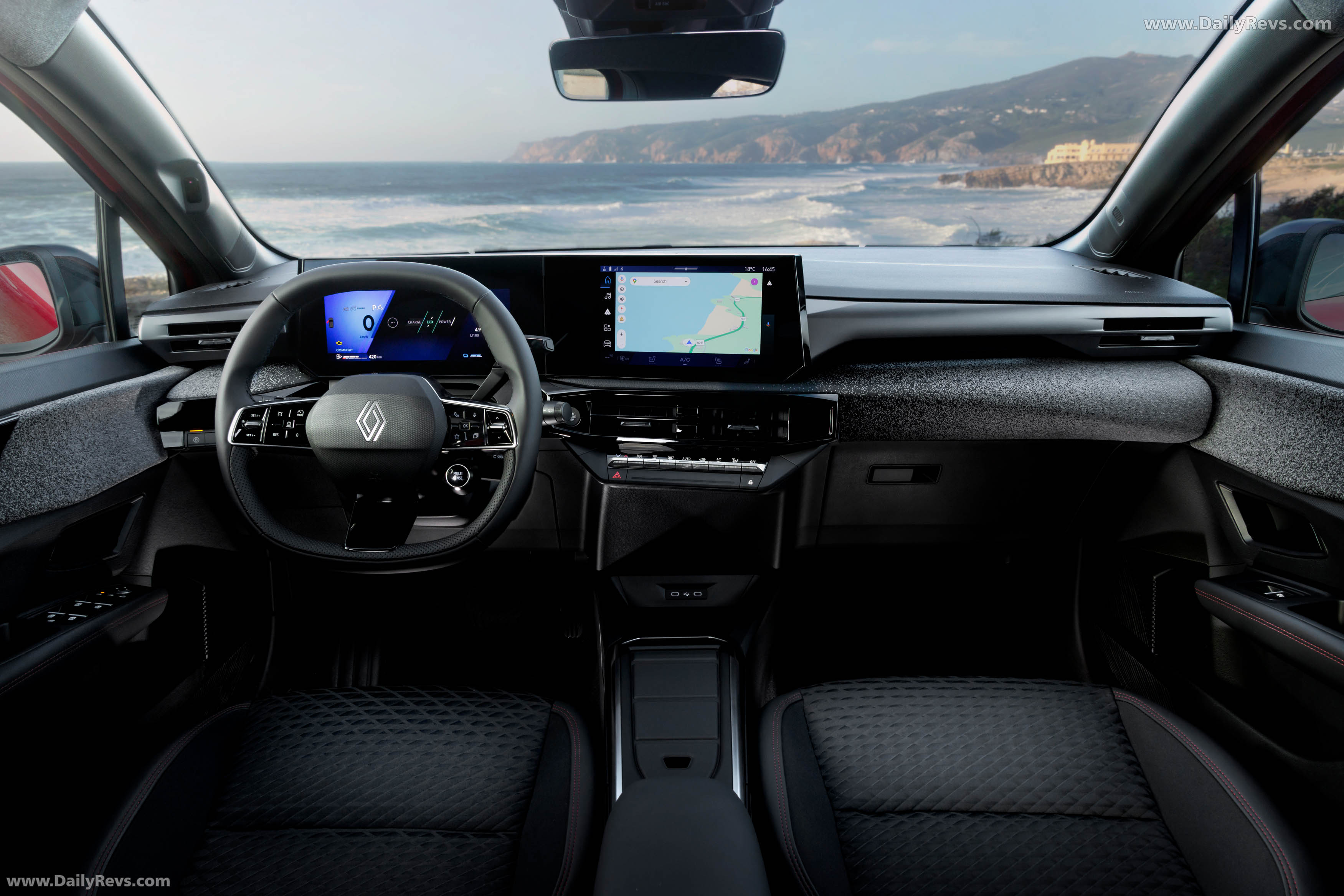 2026 Renault Clio E-Tech Techno Absolute Red Interior